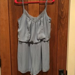 Short blue romper